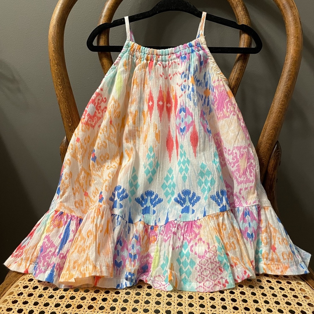Children’s Place 9-12 months like new colorful spaghetti strap summer dress - Picture 2 of 7